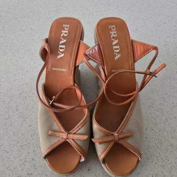 Prada Wedge sz37 - Picture 1 of 4